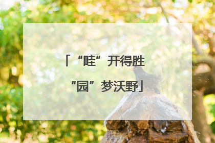 “畦”开得胜 “园”梦沃野