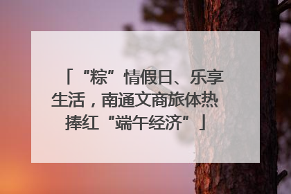 “粽”情假日、乐享生活，南通文商旅体热捧红“端午经济”