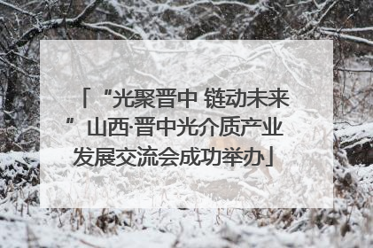 “光聚晋中 链动未来”山西·晋中光介质产业发展交流会成功举办
