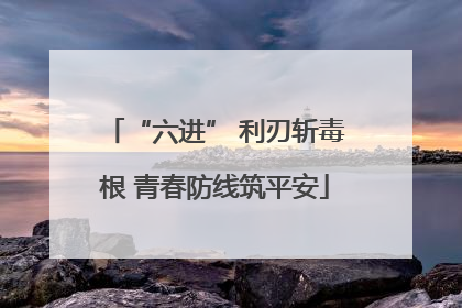 “六进” 利刃斩毒根 青春防线筑平安