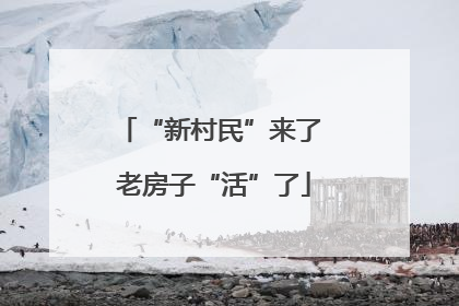 “新村民”来了 老房子“活”了
