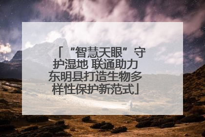 “智慧天眼”守护湿地 联通助力东明县打造生物多样性保护新范式