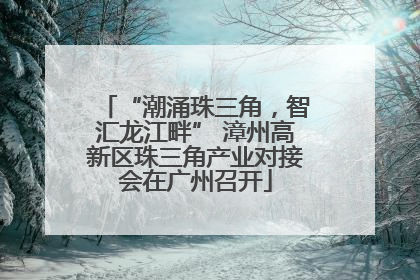 “潮涌珠三角，智汇龙江畔” 漳州高新区珠三角产业对接会在广州召开