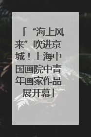 “海上风来”吹进京城！上海中国画院中青年画家作品展开幕