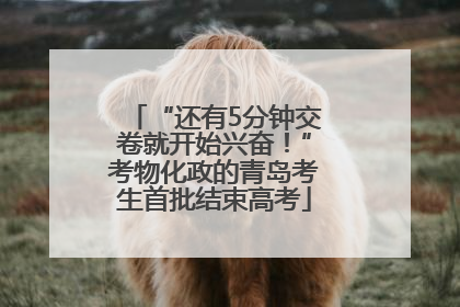 “还有5分钟交卷就开始兴奋！”考物化政的青岛考生首批结束高考