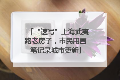 “速写”上海武夷路老房子，市民用画笔记录城市更新