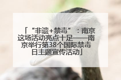 “非遗+禁毒”：南京这场活动亮点十足——南京举行第38个国际禁毒日主题宣传活动