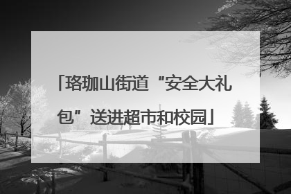 珞珈山街道“安全大礼包”送进超市和校园
