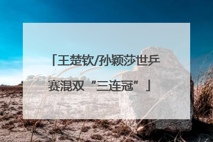 王楚钦/孙颖莎世乒赛混双“三连冠”