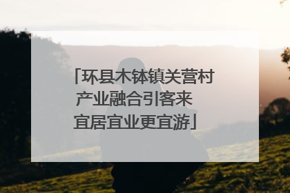 环县木钵镇关营村 产业融合引客来 宜居宜业更宜游