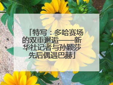 特写：多哈赛场的双重邂逅——新华社记者与孙颖莎先后偶遇巴赫