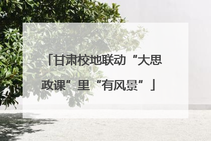 甘肃校地联动“大思政课”里“有风景”