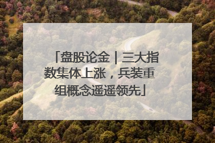 盘股论金｜三大指数集体上涨，兵装重组概念遥遥领先