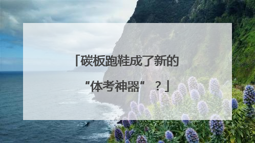 碳板跑鞋成了新的“体考神器”？