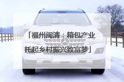 福州闽清：箱包产业托起乡村振兴致富梦