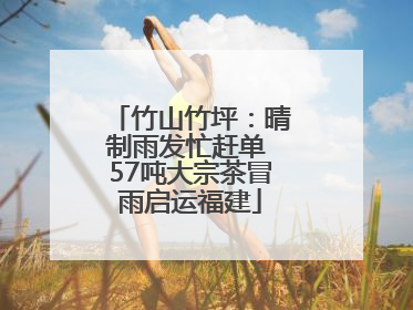 竹山竹坪：晴制雨发忙赶单 57吨大宗茶冒雨启运福建