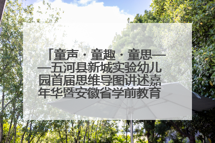 童声・童趣・童思——五河县新城实验幼儿园首届思维导图讲述嘉年华暨安徽省学前教育教研基地园项目阶段性成果展示活动