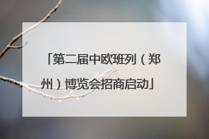第二届中欧班列（郑州）博览会招商启动