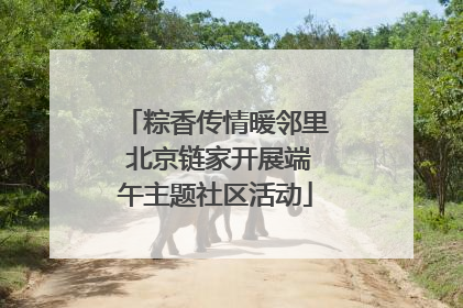粽香传情暖邻里 北京链家开展端午主题社区活动