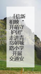 信新相映“开萌守护团”走进青岛朝城路小学 开展交通安全宣传活动