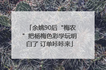 余姚90后“梅农”把杨梅色彩学玩明白了 订单咔咔来