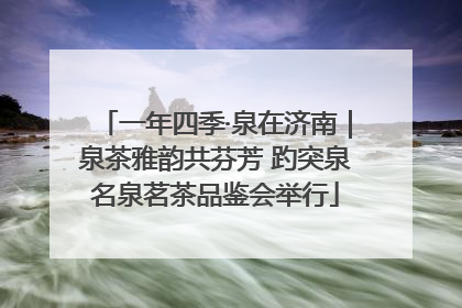 一年四季·泉在济南｜泉茶雅韵共芬芳 趵突泉名泉茗茶品鉴会举行