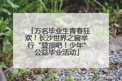 万名毕业生青春狂欢！长沙世界之窗举行“登顶吧！少年”公益毕业活动