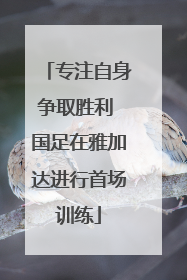 专注自身争取胜利 国足在雅加达进行首场训练