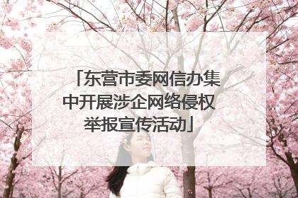 东营市委网信办集中开展涉企网络侵权举报宣传活动