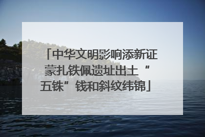 中华文明影响添新证 蒙扎铁佩遗址出土“五铢”钱和斜纹纬锦