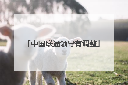 中国联通领导有调整