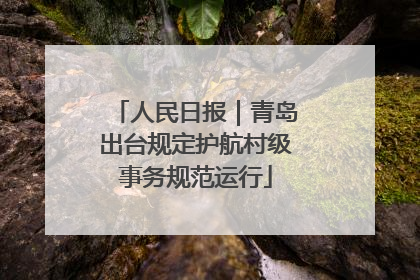 人民日报｜青岛出台规定护航村级事务规范运行