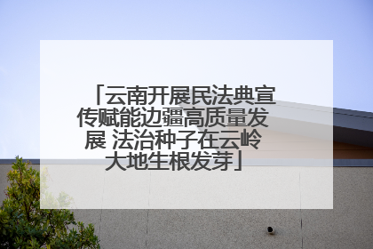 云南开展民法典宣传赋能边疆高质量发展 法治种子在云岭大地生根发芽
