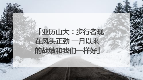 亚历山大:步行者现在风头正劲 一月以来的战绩和我们一样好