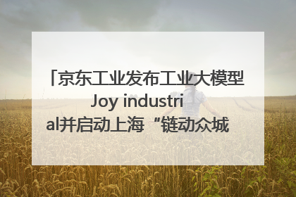 京东工业发布工业大模型Joy industrial并启动上海“链动众城 万亿降本”计划