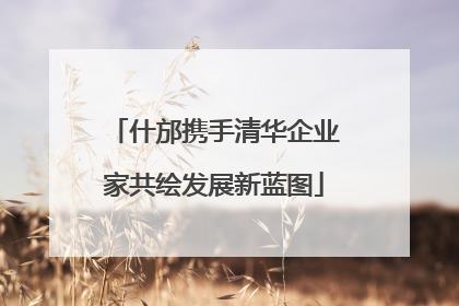 什邡携手清华企业家共绘发展新蓝图