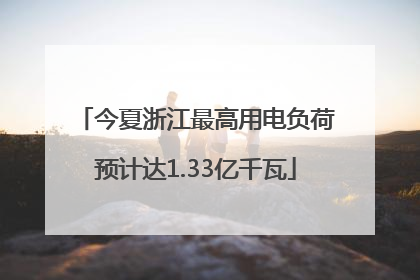 今夏浙江最高用电负荷预计达1.33亿千瓦