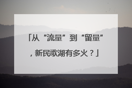 从“流量”到“留量”，新民歌湖有多火？