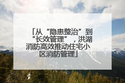 从“隐患整治”到“长效管理”，洪湖消防高效推动住宅小区消防管理