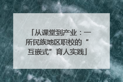从课堂到产业：一所民族地区职校的“互嵌式”育人实践