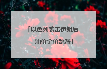 以色列袭击伊朗后，油价金价跳涨