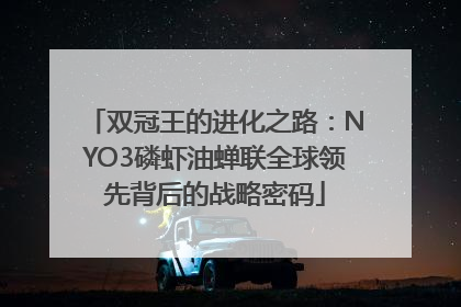 双冠王的进化之路：NYO3磷虾油蝉联全球领先背后的战略密码
