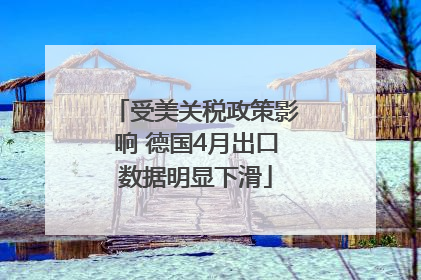 受美关税政策影响 德国4月出口数据明显下滑