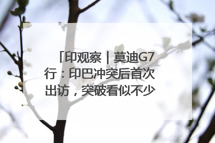 印观察｜莫迪G7行：印巴冲突后首次出访，突破看似不少实质成果不多