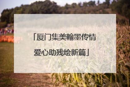 厦门集美翰墨传情 爱心助残绘新篇