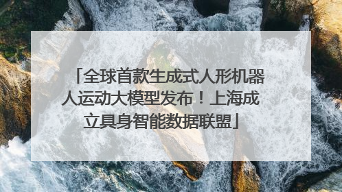 全球首款生成式人形机器人运动大模型发布！上海成立具身智能数据联盟