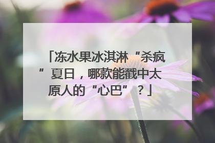 冻水果冰淇淋“杀疯”夏日，哪款能戳中太原人的“心巴”？