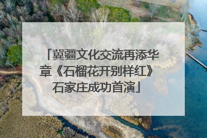 冀疆文化交流再添华章《石榴花开别样红》石家庄成功首演
