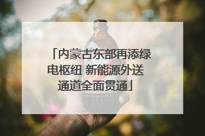 内蒙古东部再添绿电枢纽 新能源外送通道全面贯通