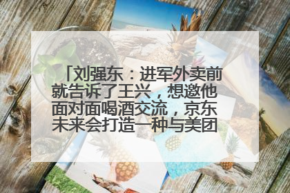 刘强东：进军外卖前就告诉了王兴，想邀他面对面喝酒交流，京东未来会打造一种与美团不同的商业模式